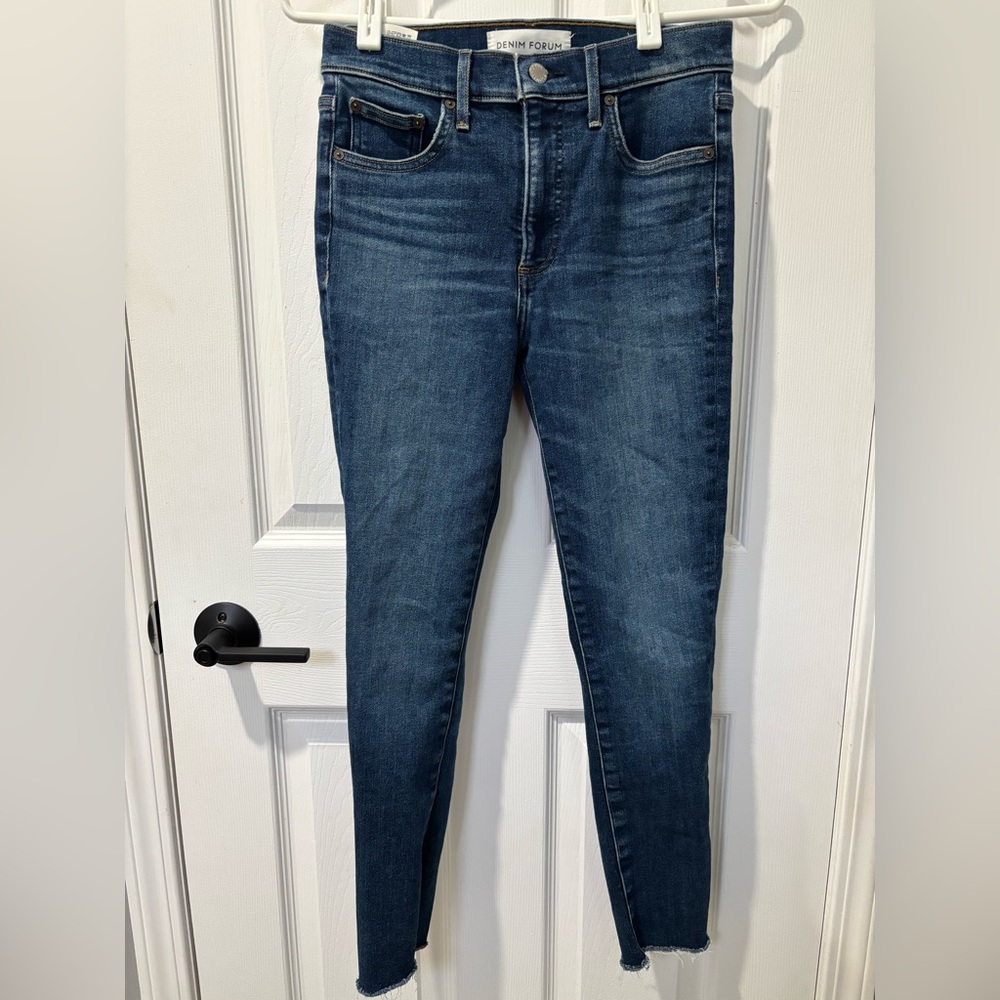 Denim Forum The Nico Mid Rise Skinny Crop Size 27 - Picture 2 of 6